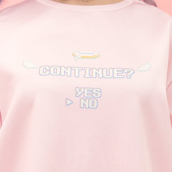 ACDC RAG - Game Over Pastel Pink Jersey Oversized Tee - Picture 3 of 7